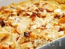 Рецепта Печено филе от бяла риба с картофи и бял сос на фурна